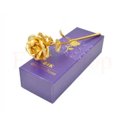 Луксозна 24K златна роза