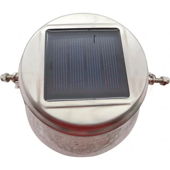 Соларна стъклена декоративна лампа