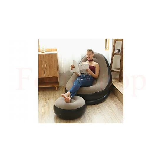 КОМПЛЕКТ НАДУВАЕМО КРЕСЛО С ТАБУРЕТКА