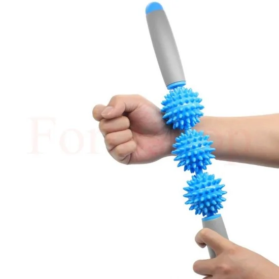 Ръчен масажор с 3 релефни ролки