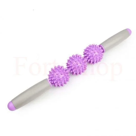 Ръчен масажор с 3 релефни ролки