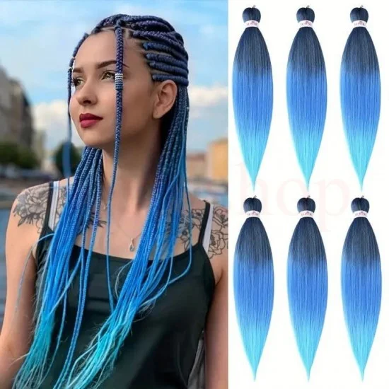 ВИСОКОКАЧЕСТВЕНА СИНТЕТИЧНА КОСА ЗА СПЛИТАНЕ НА ПЛИТКИ