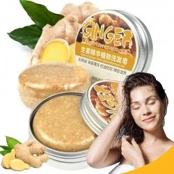 Натурален сапунен шампоан за растеж на косата с джинджифил