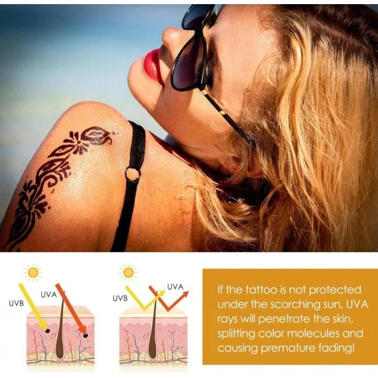 Слънцезащитен крем за татуировки