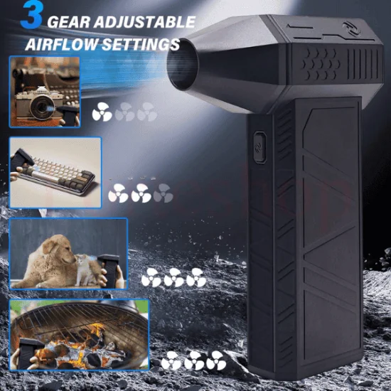 Преносим турбо вентилатор за почистване, запалване и охлаждане
