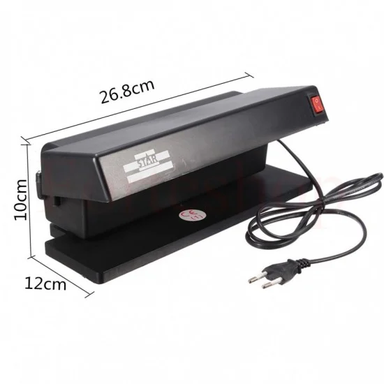 UV детектор за фалшиви банкноти с двойна ултравиолетова лампа