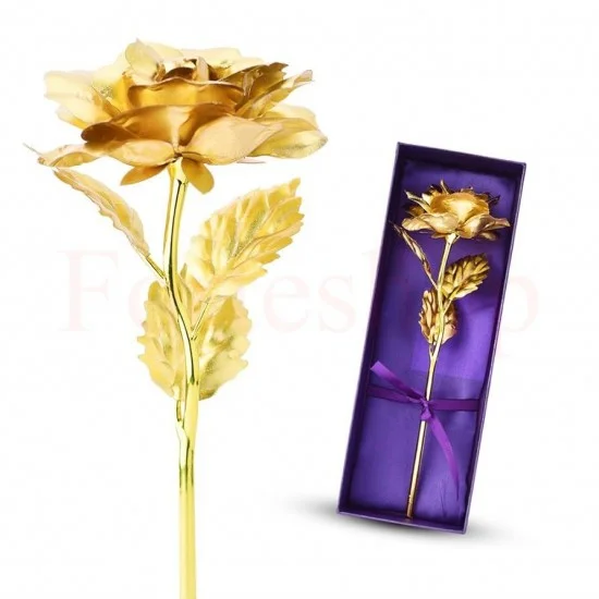 24K златна роза в подаръчна кутия