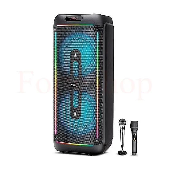 Караоке колонa KTS-1939 с два 15 инчови баса и RGB светлини