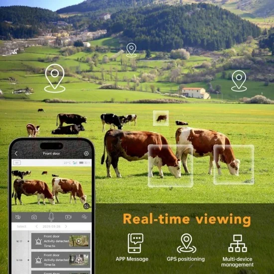 4G Ловна камера със соларен панел
