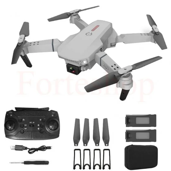 Дрон E88 с 4K камера – сгъваем мини дрон с WiFi