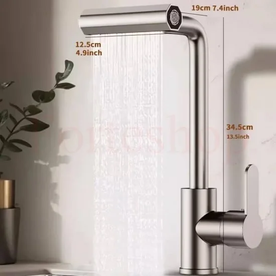 въртящ се накрайник за чешма с водопаден ефект