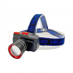 Налобен LED фенер с Zoom и акумулатор