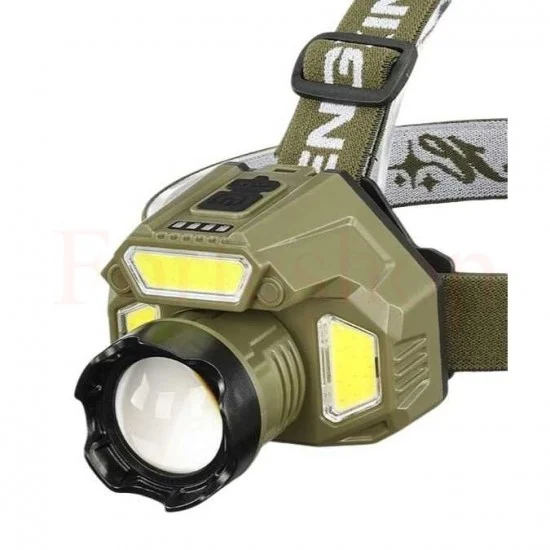 налобен led фенер hx-917s със сензор и акумулатор