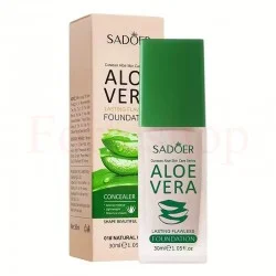 Тонален крем с алое вера SADOER Aloe Beauty Air Cream