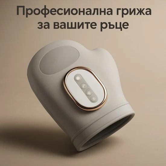 Интелигентен безжичен масажор за ръце с въздушна компресия и инфрачервено затопляне