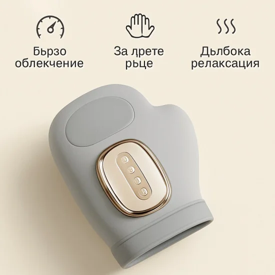 Интелигентен безжичен масажор за ръце с въздушна компресия и инфрачервено затопляне
