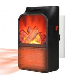Преносим Мини Нагревател-Камина За Стена 1000 W