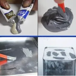 Мега-свързващо лепило  за ремонт на метали