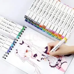 КОМПЛЕКТ 60 БРОЯ ДВУСТРАННИ МАРКЕРИ НА АЛКОХОЛНА ОСНОВА