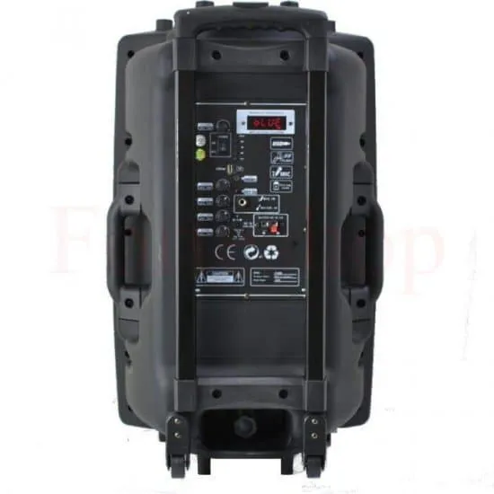 Мощна караоке тонколона MBA F-15W с  2 бр. безжични микрофона