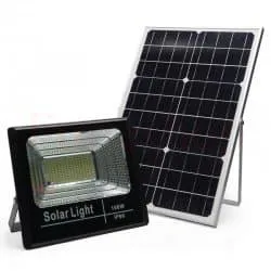 LED ПРОЖЕКТОР 150W СЪС СОЛАРЕН ПАНЕЛ