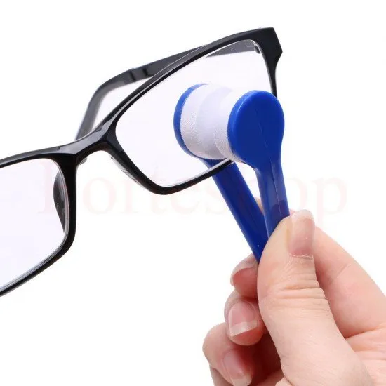 Микрофибърна двойна чистачка за очила