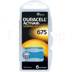 БАТЕРИИ DURACELL ЗА СЛУХОВО АПАРАТЧЕ ZA 675, 6 БРОЯ