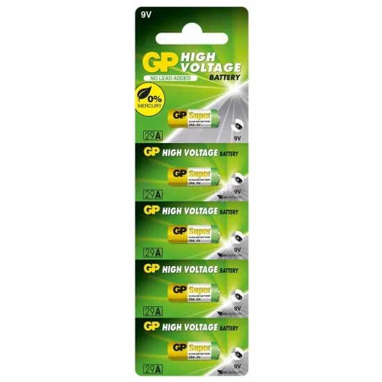 АЛКАЛНА БАТЕРИЯ GP 9 V /5БР./PACK, ЗА АЛАРМИ А29, A32, A25