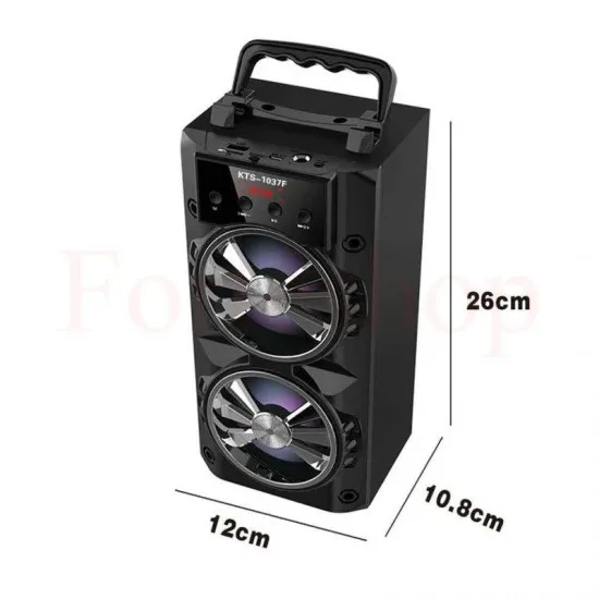 BLUETOOTH АКУМУЛАТОРНА ТОНКОЛОНА  3 ИНЧА 2X5W+МP3