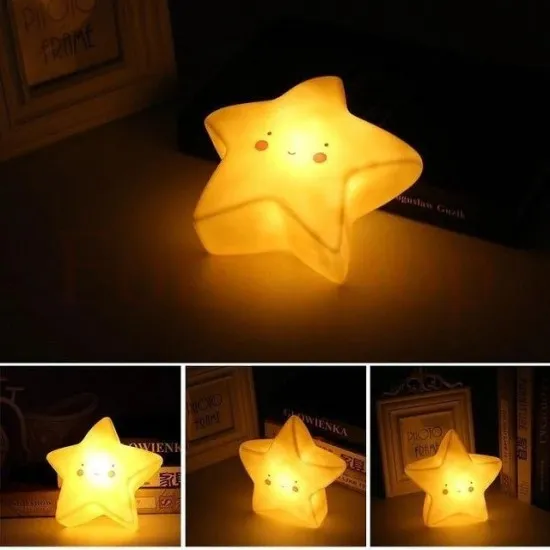 ДЕТСКА НОЩНА ЛАМПА ВЪВ ФОРМАТА НА ЗВЕЗДА