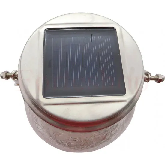 Соларна стъклена декоративна лампа