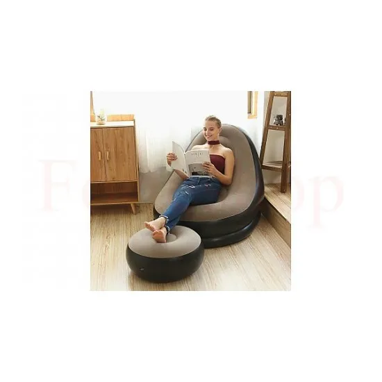 КОМПЛЕКТ НАДУВАЕМО КРЕСЛО С ТАБУРЕТКА