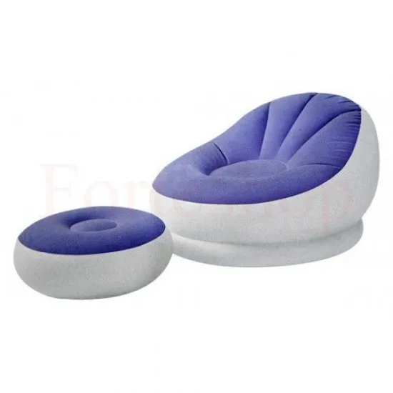 КОМПЛЕКТ НАДУВАЕМО КРЕСЛО С ТАБУРЕТКА