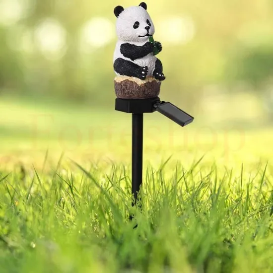 Градинска соларна лампа панда