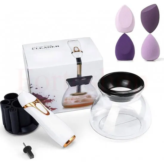 Уред за почистване на четки за грим