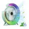 USB RGB настолен вентилатор с подсветка за офис и дом