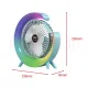 USB RGB настолен вентилатор с подсветка за офис и дом