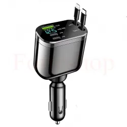 Зарядно за кола с 2 вградени кабела